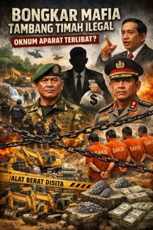 Kasus Tambang Timah Ilegal Menggunung, Akankah Cukong “Bernyanyi” Seret Oknum Aparat?