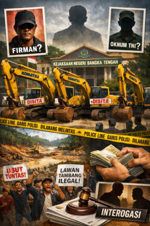Tambang Ilegal di Hutan Lindung Kuruk, Barang Bukti Diamankan Tapi Pelaku Belum Tersentuh