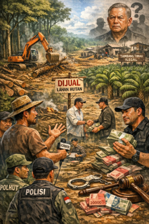 Ratusan Hektar Hutan Produksi dan Lindung di Sungai Selan Diduga Dijual Belikan, Nama Acing Disebut Warga