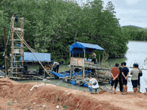 Tak Jera Meski Dirazia, Ponton Timah Ilegal di Sungai Pilang Diduga Beroperasi Lagi
