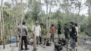Diduga Menambang di Hutan Lindung Suak, Lima Mesin Robin Disita Polres Belitung