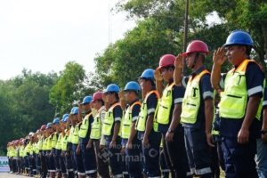 PT TIMAH Tbk Perkuat Budaya K3 Lewat Apel Keselamatan Rutin di Seluruh Wilayah Operasional