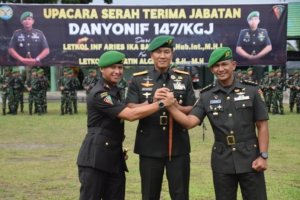 Letkol Inf Matin Algiffari, S.H., M.H. Resmi Jabat Danyonif 147/KGJ, Sertijab Dipimpin Langsung Danrem 045/Gaya