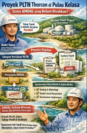 Jawab Polemik AMDAL, Thorcon: Yang Berjalan Bukan Konstruksi, Tapi Studi Ilmiah