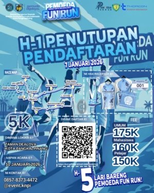 KNPI Kota Pangkalpinang dan Thorcon Dorong Gaya Hidup Sehat Lewat Pemoeda Fun Run