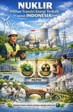 Nuklir Pilihan Transisi Energi Terbaik untuk Indonesia