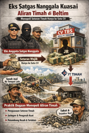 Eks Satgas Nanggala Diduga Kuasai Aliran Timah di Beltim, Setoran Dipusatkan ke Satu CV