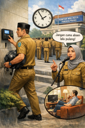 Datang Cuma Absen, Wakil Wali Kota Pangkalpinang Soroti Pegawai Makan Gaji Buta