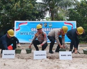 Peletakan Batu Pertama SPPG Rangkui, Polresta Targetkan Operasional Dua Bulan Lagi