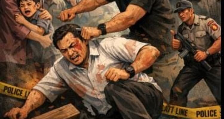 KBOBABEL.COM (TOBOALI/BASEL) – Peristiwa pengeroyokan terhadap mantan Direktur RSUD Bangka Selatan, dr Muhammad Fauzan, menggegerkan warga Kelurahan Teladan, Toboali, Kabupaten Bangka Selatan, Sabtu (14/2/2026) sekitar pukul 17.00 WIB.