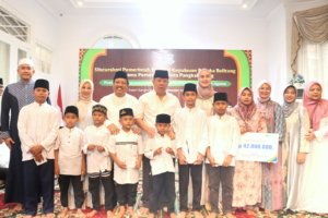 Berbagi Berkah Ramadan, Gubernur Babel Santuni Yatim dan Penerima BPJS Ketenagakerjaan