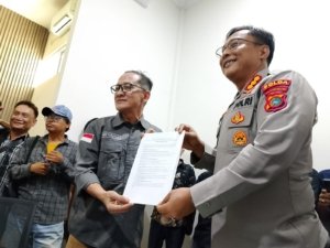 Awak Media Babel Datangi Polda, Tegaskan: Jangan Pidanakan Karya Jurnalistik