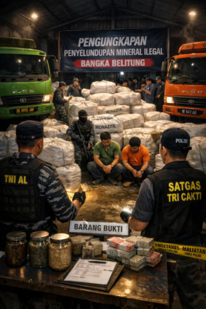 Klaim Milik CV BBS dan MIG, 200 Ton Mineral Tanah Jarang Diamankan Aparat