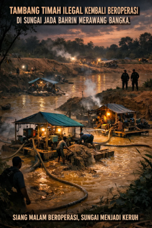 Sungai Jada Bahrin Kembali Ditambang, Aktivitas Ilegal Diduga Berjalan Siang Malam