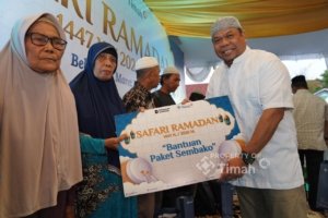 PT TIMAH Perkuat Ketahanan Pangan Warga Saat Ramadan, Salurkan Bantuan Sembako