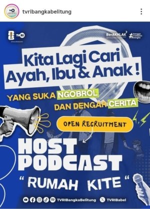 Bantah Isu Penunjukan Langsung, TVRI Babel Jelaskan Mekanisme Seleksi Host Podcast