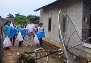 Angin Ribut Satu Jam Terjang Perlang, Empat Rumah Warga Alami Kerusakan Parah