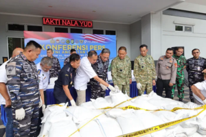 TNI AL Gagalkan Penyelundupan 6,1 Ton Pasir Timah dari Babel ke Jakarta