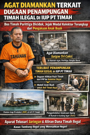 Agat Diamankan Terkait Dugaan Penampungan Timah Ilegal di IUP PT Timah