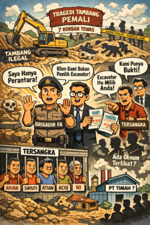 Oknum Polisi Disebut Terkait Excavator Tambang Ilegal Pemali, Kuasa Hukum: Hanya Perantara