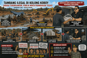 Aktivitas Tambang Liar di Kolong Koboy Diduga Terorganisir, Publik Minta Penindakan Tegas