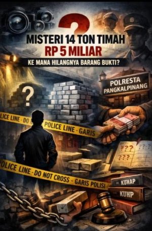 KBOBABEL.COM (Pangkalpinang) – Penanganan kasus dugaan penyelundupan balok timah ilegal di Pangkalpinang kian menuai sorotan tajam. Jum'at (10/4/2026)