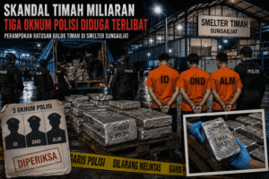 Kasus Perampokan Ratusan Balok Timah Terbongkar, Nama Oknum Polisi Ikut Disebut