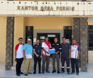 PT TIMAH Bersama Warga Desa Permis Gelar Turnamen Voli dan Jalan Santai