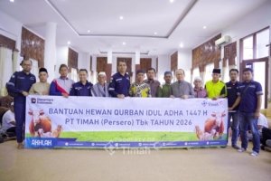 PT TIMAH Tebar Kepedulian Idul Adha, Hewan Kurban Disalurkan ke Desa-Desa Operasional