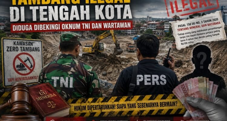 KBOBABEL.COM (PANGKALPINANG) — Aroma busuk praktik pertambangan ilegal kembali mencoreng wajah penegakan hukum di Provinsi Kepulauan Bangka Belitung. Di tengah gencarnya seruan pemberantasan tambang ilegal oleh pemerintah pusat, aktivitas tambang jenis Rajuk dan Tawer justru terpantau bebas beroperasi di kawasan Bancang, Kecamatan Bukit Intan, Kota Pangkalpinang. Ironisnya, aktivitas yang diduga tidak mengantongi izin resmi tersebut disebut-sebut dikendalikan oleh oknum anggota TNI berinisial EK bersama seorang oknum wartawan berinisial PDM. Rabu (20/5/2026)