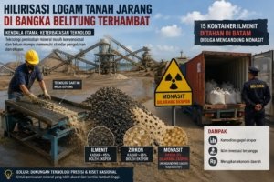 Kaya Mineral Langka, Babel Justru Terkendala Teknologi, Hilirisasi Belum Mampu Melaju
