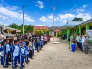 PT TIMAH Edukasi Pelajar SD di Kundur Barat Kelola Sampah Lewat Program Bank Sampah