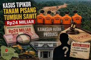 Belum Tuntas! Skandal Tanam Pisang Tumbuh Sawit Rp24 Miliar Masih Simpan Banyak Nama Besar, Publik Tuntut Pengembangan