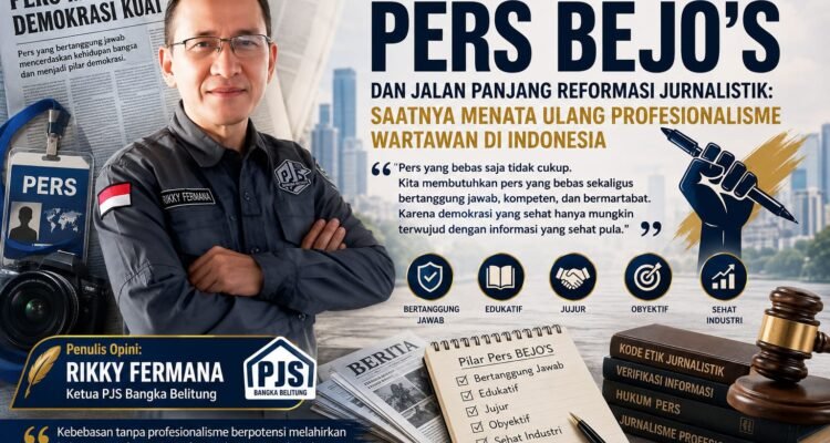 KBOBABEL.COM (Bangka Belitung) - Ketika Direktorat IKPD Kementerian PPN/Bappenas menggelar Focus Group Discussion (FGD) Penyusunan Desain dan Persiapan Implementasi Policy Sandbox Penguatan Pers dan Media Massa yang Bertanggung Jawab, Edukatif, Jujur, Objektif, dan Sehat Industri (BEJO'S) di Provinsi Kepulauan Bangka Belitung pada 2 Juni 2026, publik tentu berharap lahir sebuah diskusi yang komprehensif mengenai masa depan pers Indonesia.