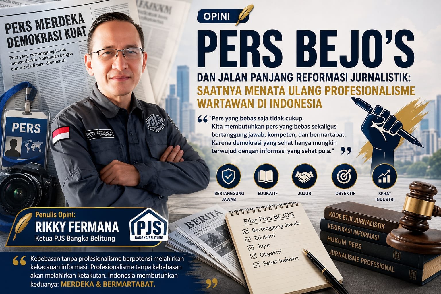 KBOBABEL.COM (Bangka Belitung) - Ketika Direktorat IKPD Kementerian PPN/Bappenas menggelar Focus Group Discussion (FGD) Penyusunan Desain dan Persiapan Implementasi Policy Sandbox Penguatan Pers dan Media Massa yang Bertanggung Jawab, Edukatif, Jujur, Objektif, dan Sehat Industri (BEJO'S) di Provinsi Kepulauan Bangka Belitung pada 2 Juni 2026, publik tentu berharap lahir sebuah diskusi yang komprehensif mengenai masa depan pers Indonesia.