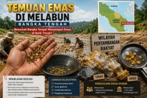 Warga Melabun Temukan Butiran Kuning, Benarkah Bangka Tengah Menyimpan Emas di Balik Timah?