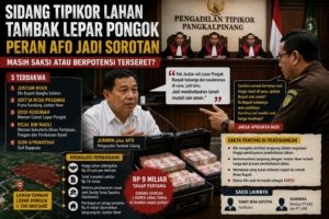 Terungkap di Sidang Tipikor Lahan Tambak Lepar Pongok, Peran Afo Jadi Sorotan: Masih Saksi atau Berpotensi Terseret?