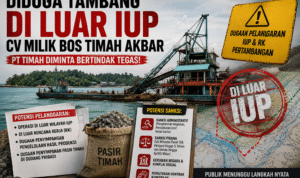 file_00000000e6787209857bcb4750299cec KBOBABEL.COM (BELINYU) – Lebih dari sepekan setelah insiden keributan antara warga dan pekerja tambang di perairan Pulau Lampu, Kecamatan Belinyu, Kabupaten Bangka, publik masih menunggu sikap tegas PT Timah terhadap dugaan pelanggaran yang dilakukan salah satu mitra binaannya. Sabtu (13/6/2026)