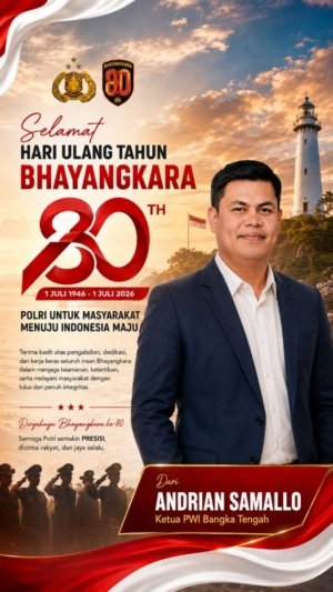Andrian Samallo: Pengabdian Polri Selama 80 Tahun Layak Mendapat Penghormatan Bangsa