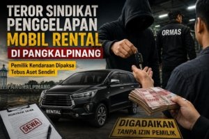 Teror Sindikat Penggelapan Mobil Rental di Pangkalpinang, Pemilik Kendaraan Dipaksa Tebus Aset Sendiri