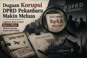 Terungkap Lagi! Dugaan Korupsi DPRD Pekanbaru Kini Menyasar Dana Sosper Rp4,6 Miliar
