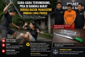 Gara-gara Tersinggung, Pria di Bangka Barat Diduga Bacok Mahasiswi hingga Luka Parah