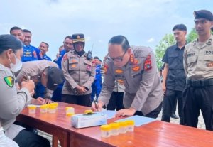 Kapolresta Pangkalpinang Tegaskan Zero Tolerance Narkoba, Hasil Tes Urine Seluruh Anggota Negatif