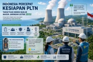 INDONESIA PERCEPAT KESIAPAN PLTN, PEMERINTAH TARGETKAN ENERGI NUKLIR MASUK JARINGAN LISTRIK 2032