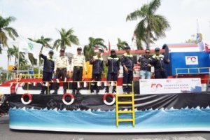 Semarak HUT ke-81 RI, PT TIMAH Hadirkan KIP dan Tugboat di Kendaraan Hias Pangkalpinang