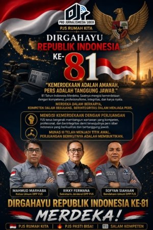 HUT RI ke-81, PJS Tegaskan Pers Harus Merdeka, Kompeten dan Berintegritas