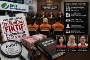 Sidang Korupsi BPJS: 391 Klaim JKK Diduga Fiktif, Kerugian Negara Capai Rp24,5 Miliar