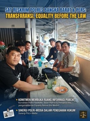 Perkuat Sinergi dan Transparansi Hukum, Sat Reskrim Polres Bangka Barat Gelar Silaturahmi Bersama Awak Media