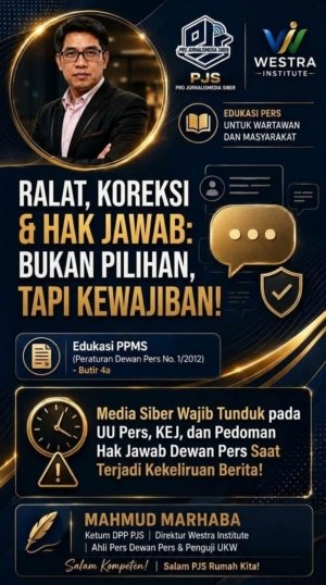 Berita Keliru? Media Siber Wajib Ralat, Koreksi dan Layani Hak Jawab