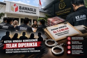 Kasus Anggaran Bawaslu Pangkalpinang Rp2,9 Miliar Masuk Babak Baru, Ketua hingga Komisioner Diperiksa
